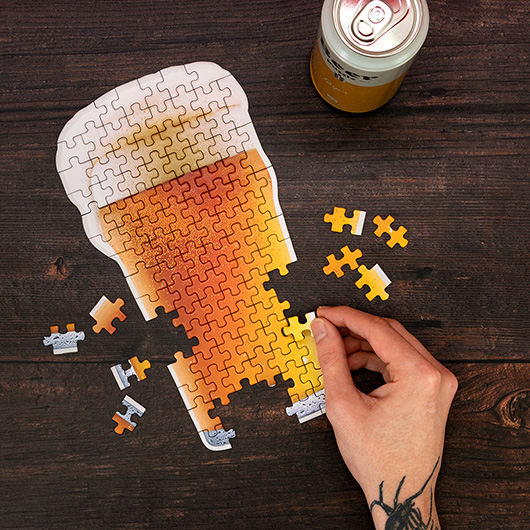 Bier Puzzle Ale 200 Teile in der Blechdose