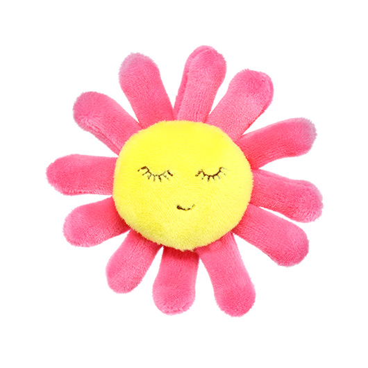 JTG 3D Klettpatch Sunny Pinky Plschpatch pink