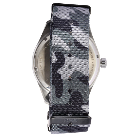 KHS Armbanduhr Seeker Steel Natoband Camouflage schwarz Bild 2