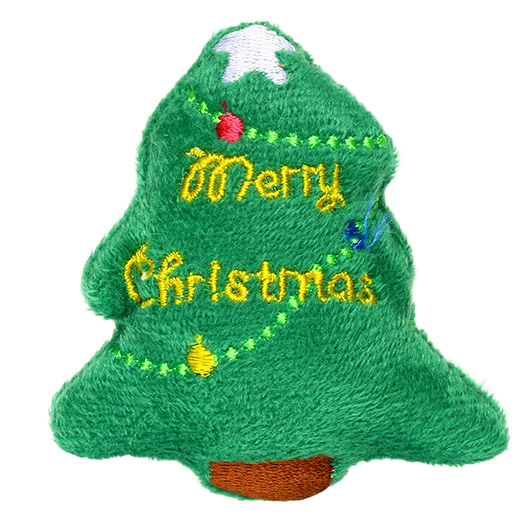 JTG 3D Klettpatch Merry Christmas Tree Plschpatch grn