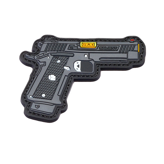 EMG 3D Rubber Patch Salient Arms SAI 2011 DS 4.3 Pistole grau / schwarz
