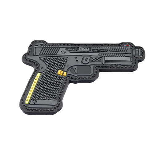 EMG 3D Rubber Patch mit Klettflche Salient Arms SAI BLU Standard Pistole grau / schwarz Bild 1