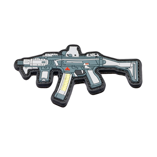 3D Rubber Patch mit Klettflche Scorpion Evo Sturmgewehr grau/schwarz Bild 1