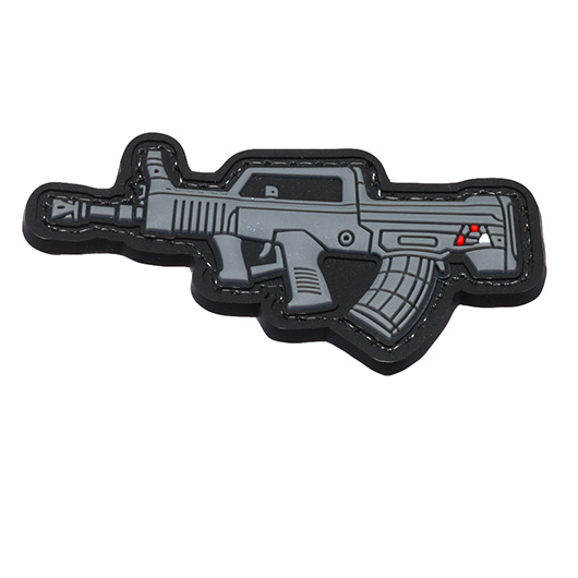 3D Rubber Patch mit Klettflche Type 97 Sturmgewehr grau/schwarz Bild 1