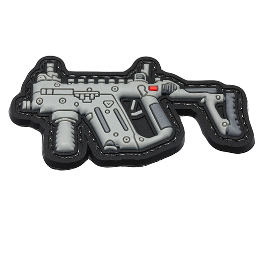 EMG 3D Rubber Patch Vector Maschinenpistole grau / schwarz Bild 1
