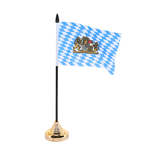 Tischflagge Bayern Wappen 12 x 18 cm