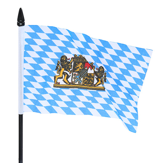 Tischflagge Bayern Wappen 12 x 18 cm Bild 1