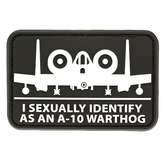 Mil-Spec Monkey 3D Rubber Patch mit Klettflche A10Sexual schwarz/wei