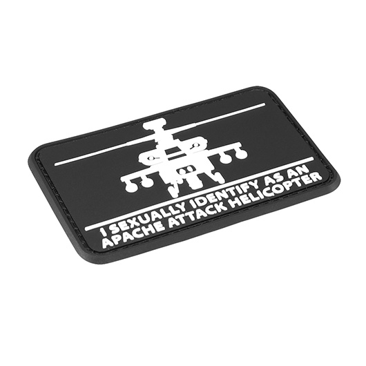 Mil-Spec Monkey 3D Rubber Patch mit Klettflche Helisexual schwarz/wei Bild 1