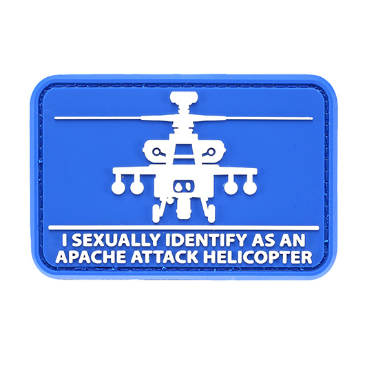 Mil-Spec Monkey 3D Rubber Patch Helisexual blau