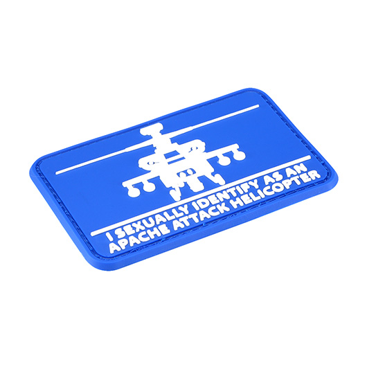 Mil-Spec Monkey 3D Rubber Patch mit Klettflche Helisexual blau/wei Bild 1