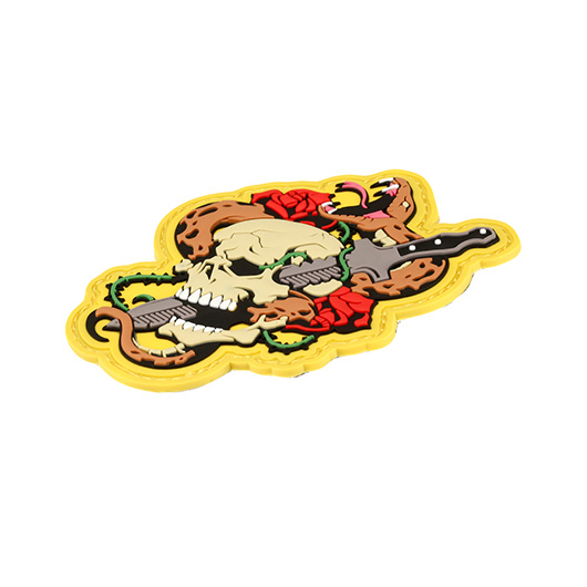 Mil-Spec Monkey 3D Rubber Patch mit Klettflche Skull Snake 1 fullcolor Bild 1