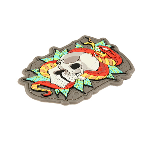 Mil-Spec Monkey 3D Rubber Patch mit Klettflche Skull Snake 2 fullcolor Bild 1