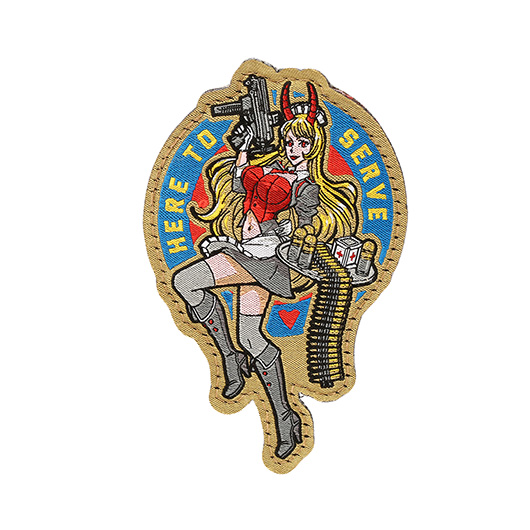 Mil-Spec Monkey Patch mit Klettflche Here To Serve Anime fullcolor