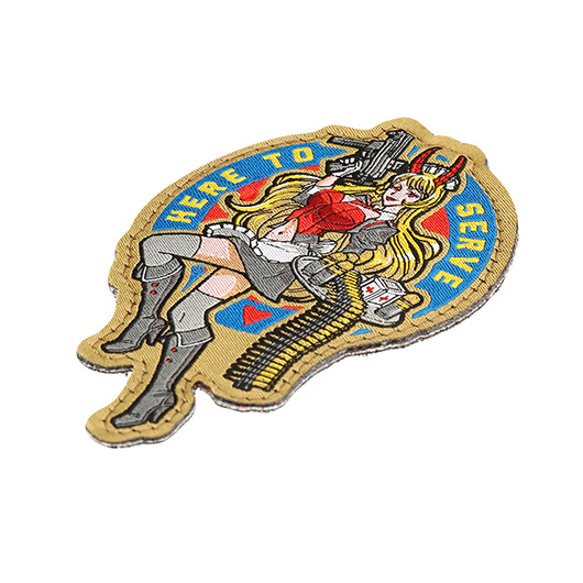 Mil-Spec Monkey Patch mit Klettflche Here To Serve Anime fullcolor Bild 1