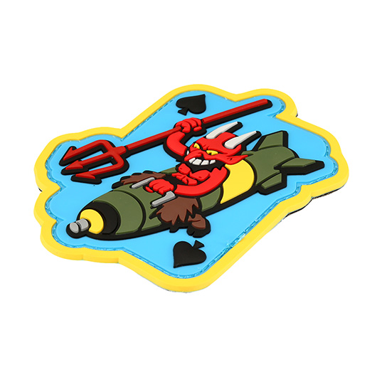 Mil-Spec Monkey 3D Rubber Patch mit Klettflche Devil Bomber fullcolor Bild 1