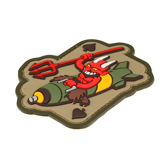 Mil-Spec Monkey 3D Rubber Patch mit Klettflche Devil Bomber multicam Bild 1
