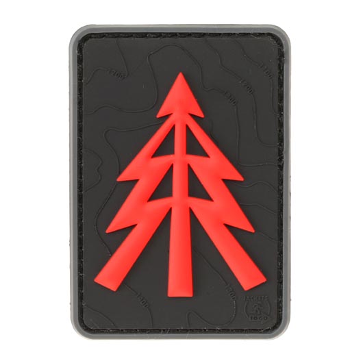 JTG 3D Rubber Patch mit Klettflche Recce Tree schwarz/rot