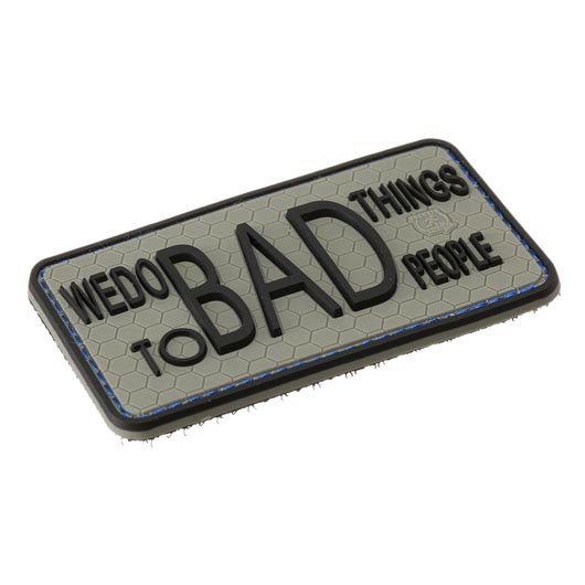 JTG 3D Rubber Patch mit Klettflche We Do Bad Things... Insider Patch steingrau-oliv/schwarz Bild 1