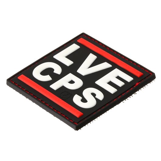 JTG 3D Rubber Patch mit Klettflche Love Cops schwarz/rot Bild 1