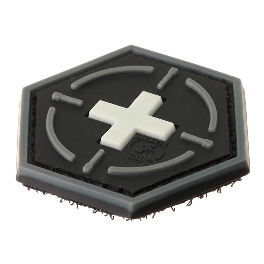 JTG 3D Rubber Patch Hexagon mit Klettflche Tactical Medic Red Cross swat Bild 1