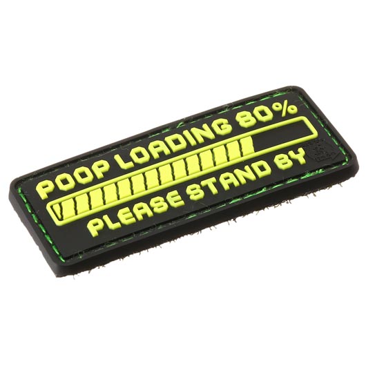 JTG 3D Rubber Patch mit Klettflche Poop Loading schwarz/gelb Bild 1