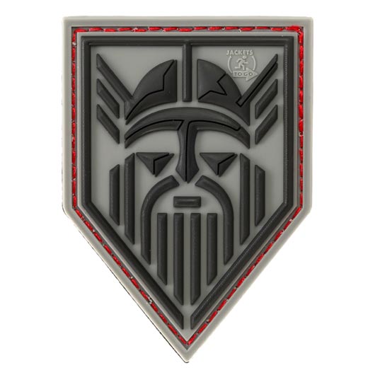 JTG 3D Rubber Patch mit Klettflche Odin steingrau-oliv/schwarz