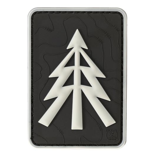 JTG 3D Rubber Patch mit Klettflche Recce Tree schwarz/wei