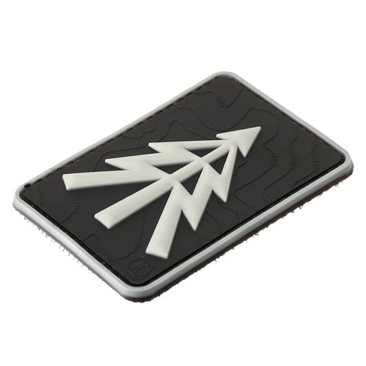 JTG 3D Rubber Patch mit Klettflche Recce Tree schwarz/wei Bild 1