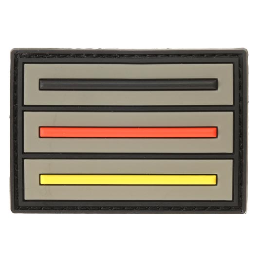 JTG 3D Rubber Patch mit Klettflche Taktische Deutschlandflagge steingrau-oliv