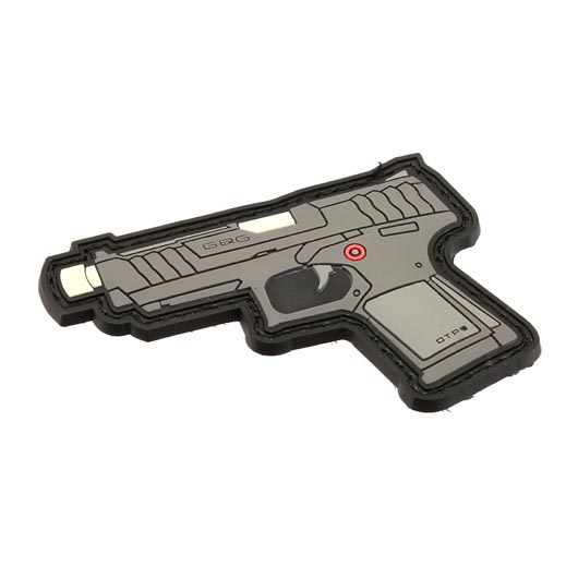 G&G 3D Rubber Patch mit Klettflche GTP9 Airsoft Pistole grau Bild 1