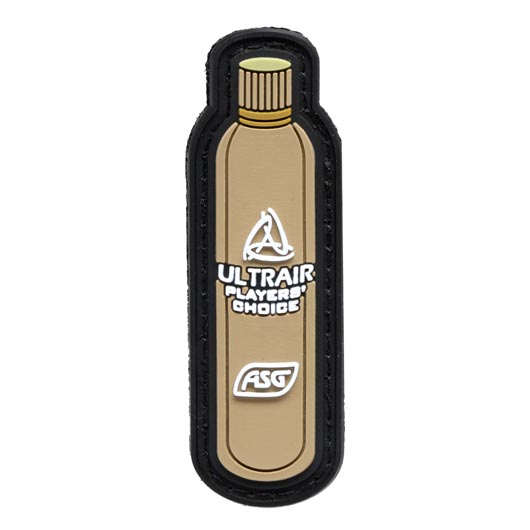 3D Rubber Patch mit Klettflche Ultrair Power Gas Softairgas braun