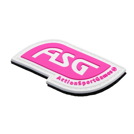 ASG 3D Rubber Patch ASG-Logo pink Bild 1
