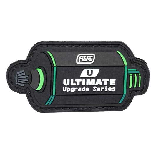 3D Rubber Patch mit Klettflche Ultimate Motor schwarz