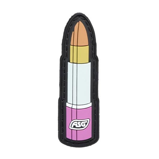 ASG 3D Rubber Patch Bullet Lipstick pink