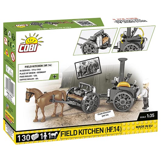 Cobi Historical Collection Bausatz Field Kitchen / Feldkche HF.14 130 Teile 2290 Bild 2