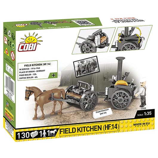 Cobi Historical Collection Bausatz Field Kitchen / Feldkche HF.14 130 Teile 2290 Bild 2