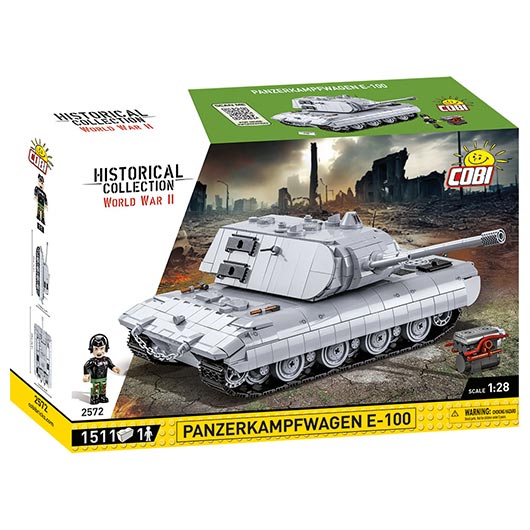 Cobi Historical Collection Bausatz Panzerkampfwagen E-100 mit Inneneinrichtung 1511 Teile 2572 Bild 2