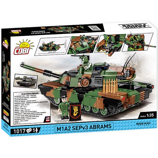 Cobi Small Army / Armed Forces Bausatz Panzer M1A2 SEPv3 Abrams 1017 Teile 2623 Bild 3