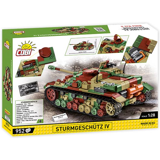 Cobi Historical Collection Bausatz Panzer Sturmgeschtz IV 952 Teile 2576 Bild 3