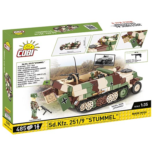 Cobi Historical Collection Bausatz Halbkettenfahrzeug Sd.Kfz. 251/9 Stummel 485 Teile 2283 Bild 2