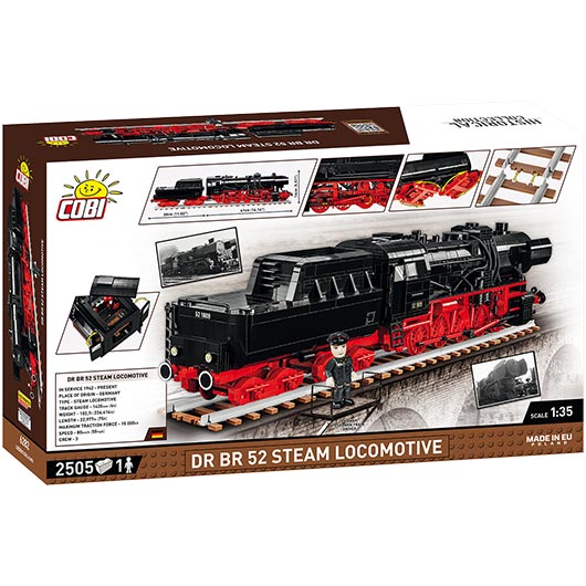 Cobi Historical Collection Bausatz Dampflokomotive DR Baureihe 52 2505 Teile 6282 Bild 3
