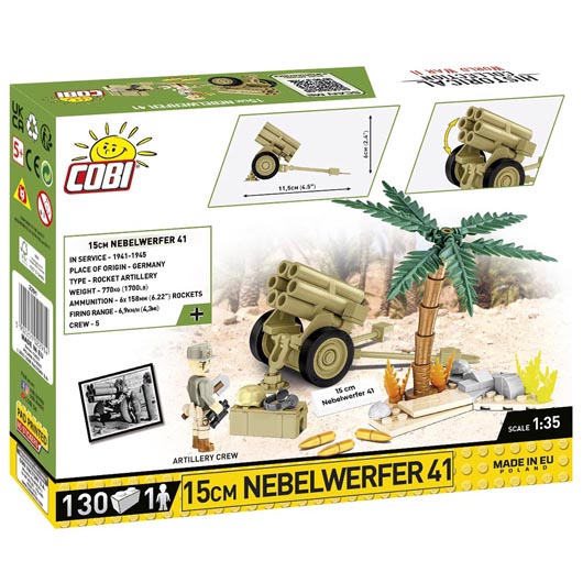 Cobi Historical Collection Bausatz Raketenwerfer 15cm Nebelwerfer 41 DAK-Edition 130 Teile 2291 Bild 2