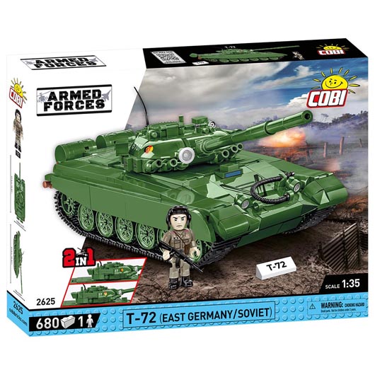 Cobi Small Army / Armed Forces Bausatz Panzer T-72 DDR / UdSSR Version 680 Teile 2625 Bild 2