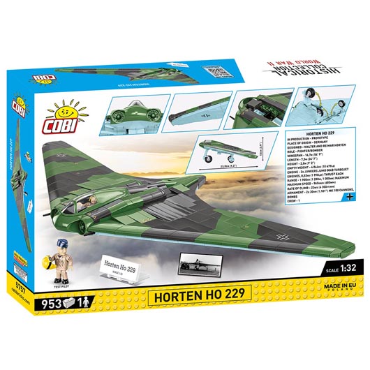 Cobi Historical Collection Bausatz Flugzeug Nurflgler Horten Ho 229 / H IX 953 Teile 5757 Bild 3