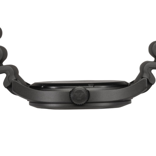 KHS Armbanduhr Platoon Black Steel Solar Taucherband schwarz Bild 3