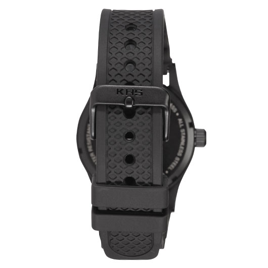 KHS Armbanduhr Platoon Black Steel Solar Taucherband schwarz Bild 4