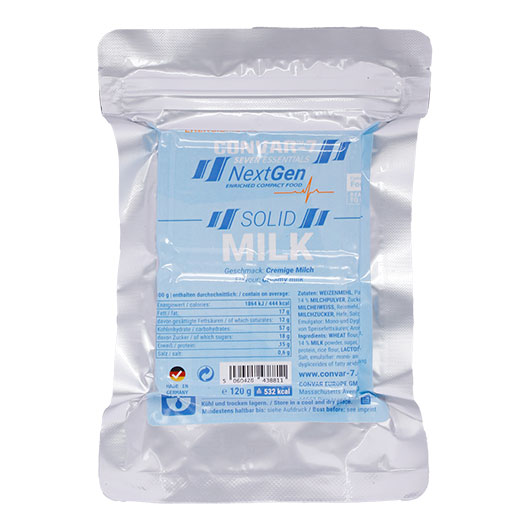 Convar-7 Riegel High Energy Bar NextGen Milch 120 g Langzeitlebensmittel - Ideal fr Outdoor, Notvorrat und Krisenvorsorge Bild 1