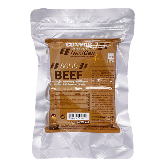 Convar-7 Riegel High Energy Bar NextGen Rindfleisch 120 g Langzeitlebensmittel - Ideal fr Outdoor, Notvorrat und Krisenvorsorge Bild 1