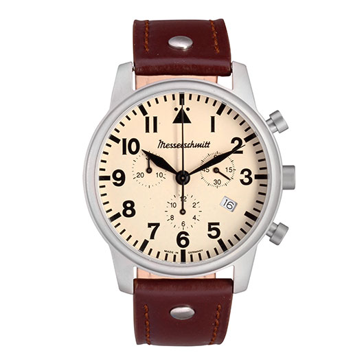 Messerschmitt Fliegerchrono ME-4544-BL mit Lederarmband